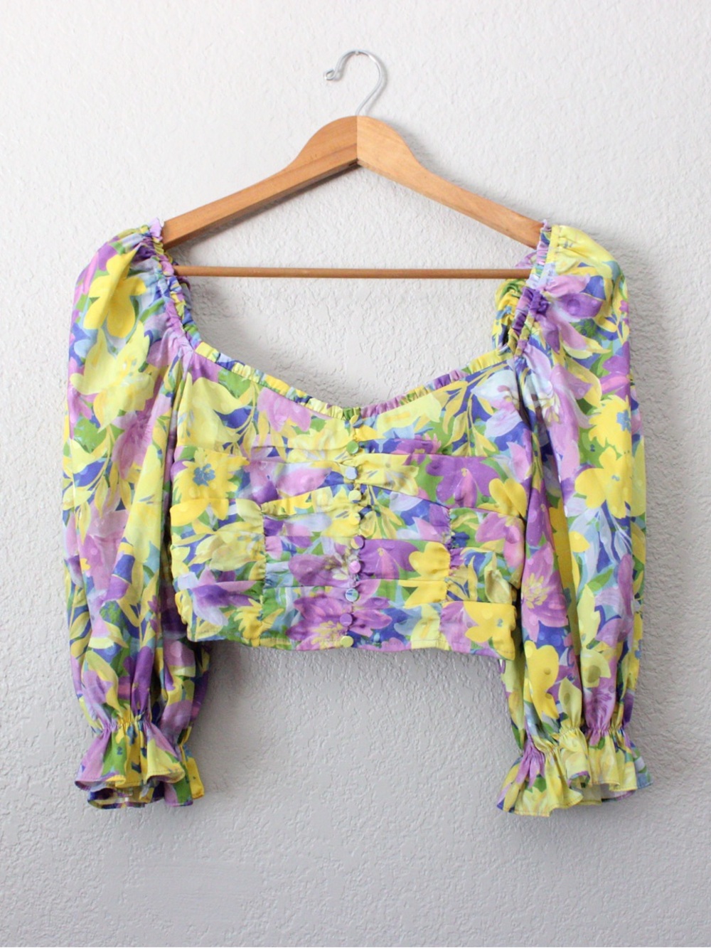 For Love & Lemons Cassia Floral Crop Top